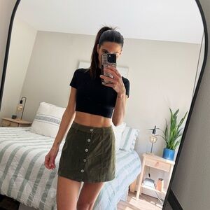 Corduroy Mini Skirt